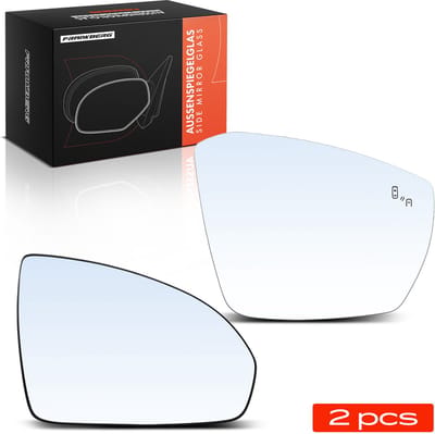 Frankberg 2x Spiegelglas Buitenspiegel Voor voor Smart