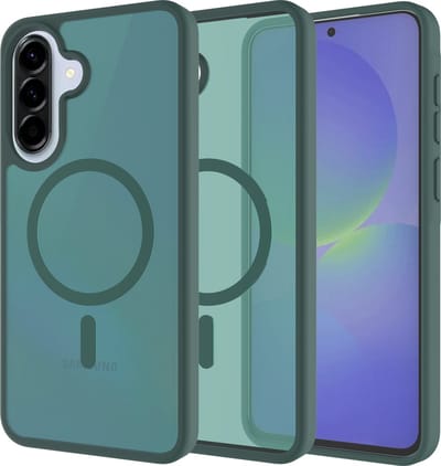 Just in Case hoesje geschikt voor Samsung Galaxy A37 - Compatibel met MagSafe - Military Grade Backcover - Groen