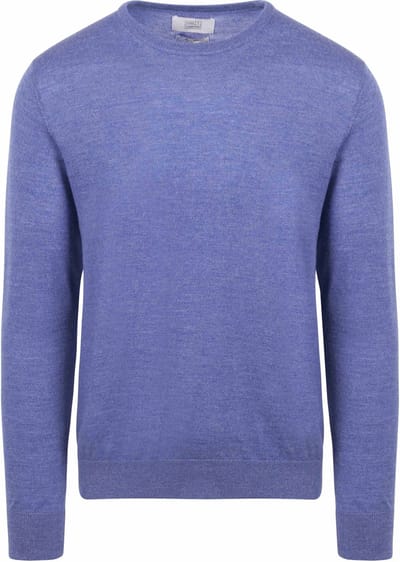 King Essentials The John Pullover Merino Mid Blauw - Maat XXL - Heren - Pullovers