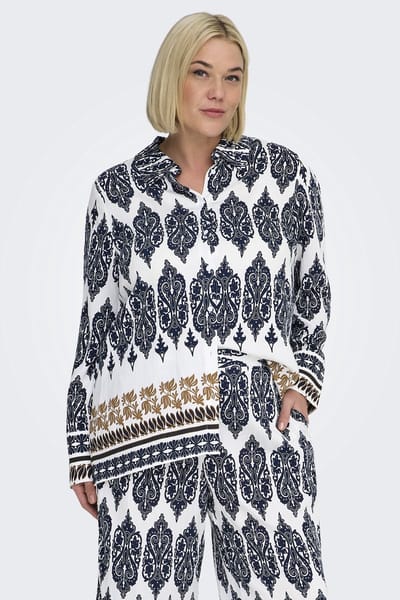 ONLY CARMAKOMA - CARHAVANA L/S SHIRT AOP - Meisjes - Blouses