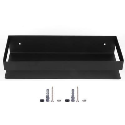 30cm Matte Zwarte Plank Roestvrij Staal Badkamerplank Keuken Opbergrek voor Thuis Badkamer