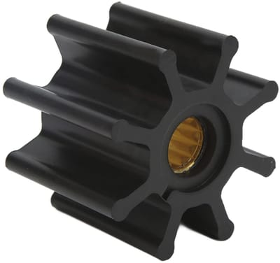 Allecto - Marine Turbine - Waterpomp Turbine - Hoogwaardige kwaliteit - 8 Bladen - Vervangingsonderdeel - Geschikt voor 920-0001 - Rubber en messing