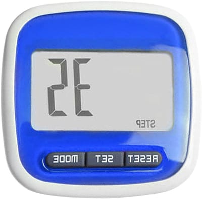 Stappenteller Clip - Stapmeter Activiteitentracker - Fitness Doelen Bereiken - 3D Tri-Axis Technologie - 30g - Blauw