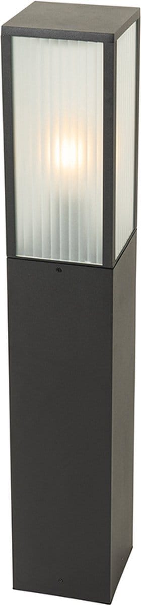 QAZQA charlois - Moderne Staande Buitenlamp | Staande Lamp voor buiten - 1 lichts - H 80 cm - Zwart - Buitenverlichting