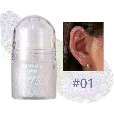 Rollende Pailletten Glitter Gel Gezicht Lichaam Schilderen Glans Vloeibaar Parelmoer Glans Oogschaduw Verhelderen Podium Make-up Decoratie