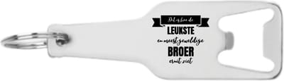 Akyol - dit is hoe de leukste en meest geweldige broer eruit ziet flesopener - Broer - familie - cadeau - 105 x 25mm