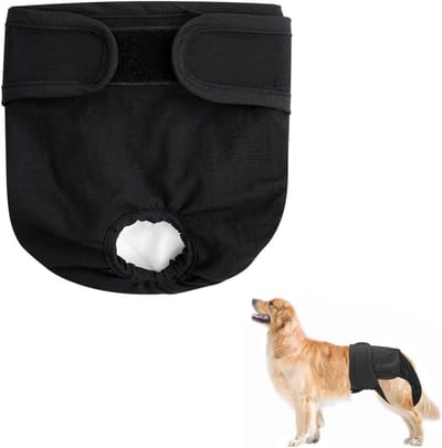 Herbruikbare hondenluiers - Absorberende wasbare luiers voor vrouwelijke honden, ideaal voor de loopsheid en training, comfortabel en praktisch