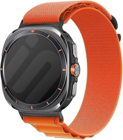 Strap-it Alpine nylon bandje - geschikt voor de Samsung Galaxy Watch Ultra 2 (2026) / Ultra (2024/2025) - oranje