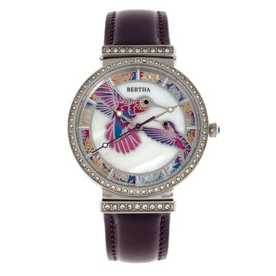 Bertha Emily Moeder-van-Parels Leren Horloge