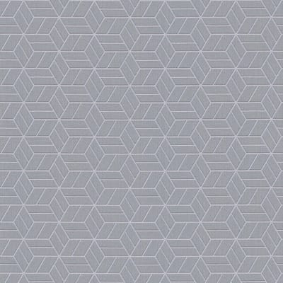 Grafisch behang Profhome 369204-GU vliesbehang licht gestructureerd met grafisch patroon glinsterend grijs zilver 5,33 m2