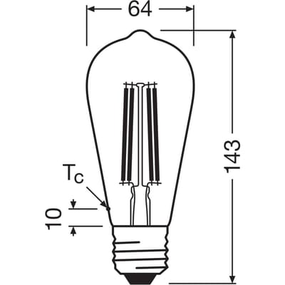 OSRAM HOMELIGHTING 4099854235634 LED-lamp Energielabel A (A - G) E27 Ballon 3.8 W = 60 W Warmwit (Ø x h) 64 mm x 64 mm 1 stuk(s)