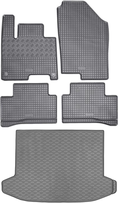 Max-Dywanik Kia Sportage - Rubbermatten en Bagagemat - Zwart - Perfecte Pasvorm