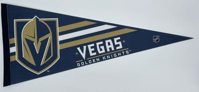 USArticlesEU - Las Vegas Golden Knights - NHL - Vaantje - Ijshockey - Hockey - Ice Hockey - Sportvaantje - Pennant - Wimpel - Vlag - 31 x 72 cm