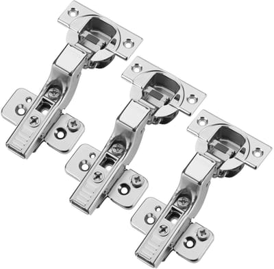 Set van 3 BLUM scharnieren binnen aanslag 71B3750 110° met automatische sluiting incl. montageplaten met excentrische verstelling 173H7100