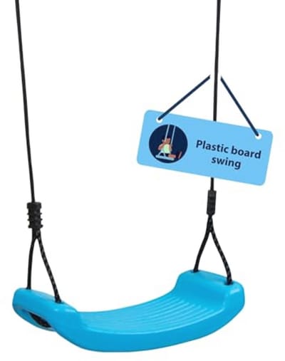 Kinderschommel blauw kunststof schommelbank