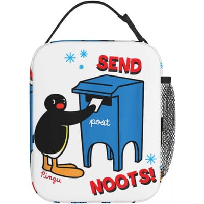 Noten Noten Pinguïn Vintage Cadeau Voor Mannen Vrouwen Lunchtas Picknick Lunchbox Voor Vrouwen Esthetische Ontwerper Thermische Lunchtassen Koeltas One Size