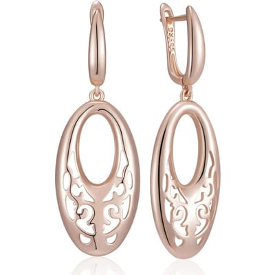 Boucles d'oreilles Pendentifs Mariage Ethniques Fleurs Uniques Pour Femmes Mode Or Rose Haute Qualité Quotidien Fin Bohème Bijoux beige