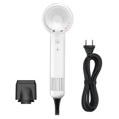 Haardroger - 1600 W 220 V - 3 snelheden met warme en koude lucht - geconcentreerde blaasmond - S8 gebroken wit