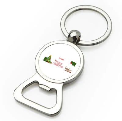 Akyol - kerst merry christmas met eigen naam flesopener - Kerstmis - kerst beker - winter - kerst - christmas - kerst cadeau - 9 bij 3 cm