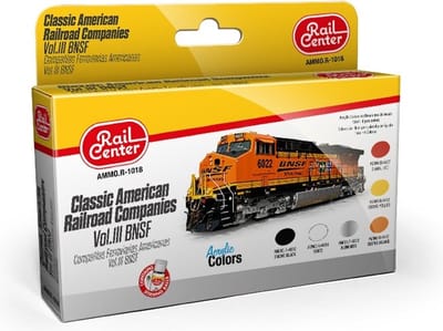 AMMO by Mig Jimenez Hobbyverf Acrylverf - MIG R1018 Classic American Railroad Comp. VOL.3 BNSF - Acryl Set Verf set - 6x 15 ml