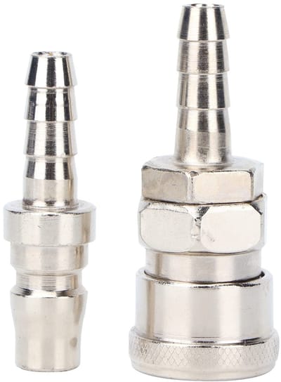 Allecto - Pneumatische Slangverbinder - 2x G1/4 Snelsluiting - Voor Compressor en Gereedschap - Professioneel - Slangverbinding - Gereedschap - Ges...