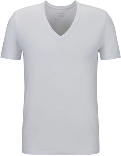 FALKE Daily Comfort Multipack Deep V Neck ademend katoen top van onderlaag heren wit - maat S