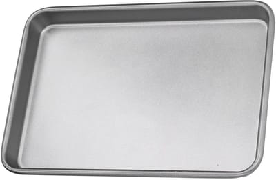 Dailygoods- Bakplaat 25 cm - Rechthoekige Bakvorm - Roestvrij Staal - Vaatwasmachinebestendig - Antiaanbaklaag - Gezond Bakken - Hoogglanzend Gepolijst