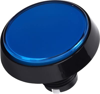Grote ronde 60mm LED knoppen met 3 voetschakelaar voor video game spelers en apparaten