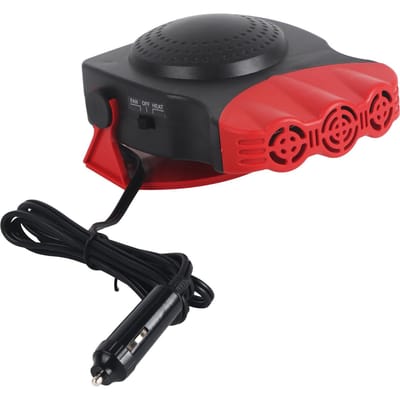 150W 12V 2 In1 Auto Vrachtwagen Verwarming Koelventilator Kachel Voorruit Ontwasemer Ontdooier red