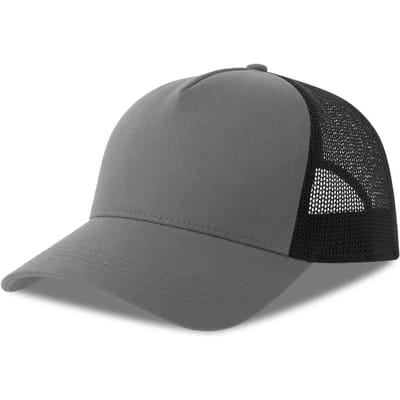 Atlantis Headwear Rapper Cotton-S Cap AT535 - grey/black - One size