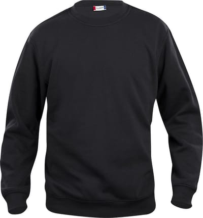 Clique Basic Roundneck Junior 021020 - Zwart - 110-120