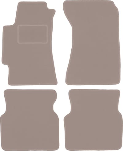 Beige veloursmatten voor: Subaru Impreza II GD sedan, stationwagen (2000-2007)