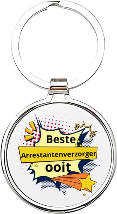 Akyol - de beste arrestantenondersteuner ooit Sleutelhanger - Politie - de beste arrestantenondersteuner - arrestantenverzorger - agent - politie - hulpdienst - politiemacht - politieagente - agent - agente - politieauto - gevangenis - 4 x 7,5 CM