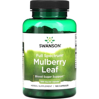 Moerbeiblad, 500 mg, 120 capsules