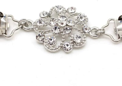 Vintage pullover sjaal clip jurken kristal strass gebreide kraag clip bloemenpatroon vrouwen meisjes