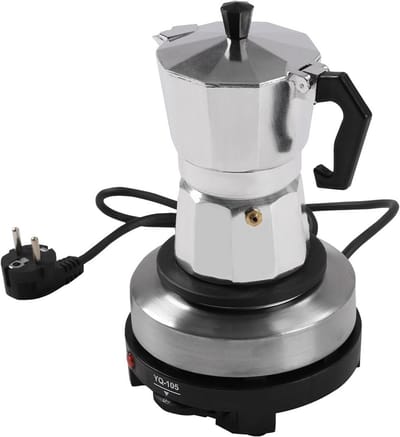 Koffiezetapparaat - Espressomaker Moka - Aromatische Koffie - Instelbare Temperatuur - 150 ml - Wit