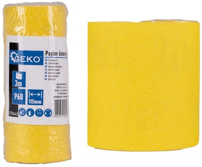 GEKO Schuurpapier rol - 115mm x 3m - P60 korrel