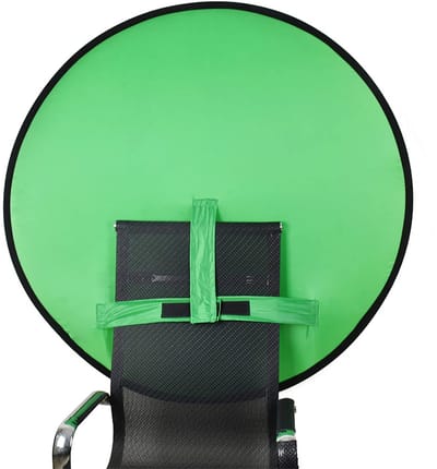 JHUBERS- Achtergrond Groen - Opvouwbaar Polyester - Draagbaar Scherm - Fotografie - Live Streaming - Eenvoudig te Bevestigen - Groenscherm