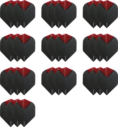 10 Sets (30 stuks) XS100 Skylight flights Multipack - Rood