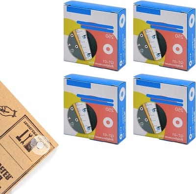 Zelfklevende transparante ringversterkers, 1000 stuks, 15 mm, voor het versterken van gaten en ringen