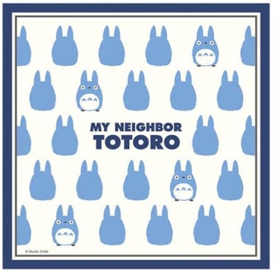Marushin My Neighbor Totoro Handkerchief Totoro Silhouette Blue 43 x 43 cm Towels