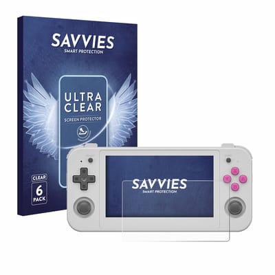 Savvies - Screenprotector voor Anbernic RG505 - Folie Beschermfolie transparant 6 Stuks