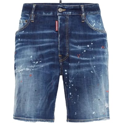 DSQUARED2 denim shorts marine shorts NIEUW - Maat: IT48 blue