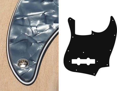 Boston JB-410-PB pickguard, Jocker bass, standard, 4 ply, pearl black
