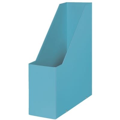 Leitz Cosy Click & Store Duurzame Tijdschriftenhouder voor A4 Documenten - 77% Gerecycled Karton - 10.3 x 33 x 25.3 Cm (BxHxD) - Sereen Blauw