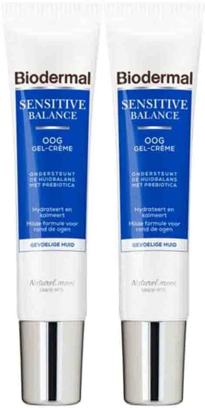 Biodermal Sensitive Balance Oogcrème - 2 x 15 ml - Voordeelverpakking