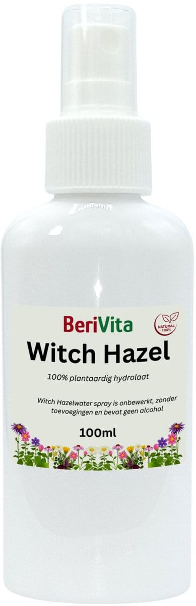 Witch Hazel 100ml Spray - Puur & Zonder Alcohol - Hamameliswater, Toverhazelaar - Zuiverende Natuurlijke Toner