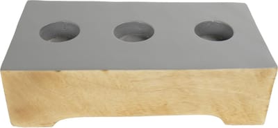 Fine Asianliving Japandi Kaarshouder Mangohout Handgemaakt Grijs B26xD13xH7cm