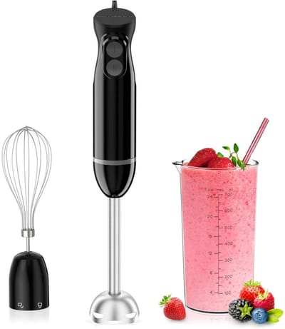 Staafmixer Set - Hakmolen - Groentesnijder - Soepmaker - Zwart