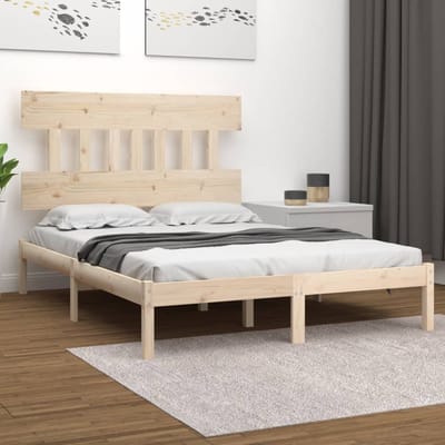 vidaXL - Bedframe - massief - hout - 120x200 - cm